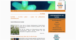 Desktop Screenshot of hortilab.de